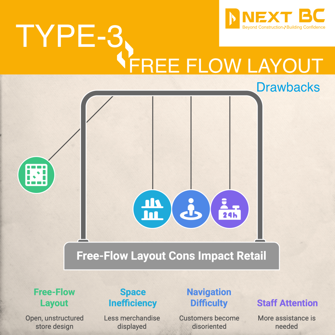 Free flow layout limitations
