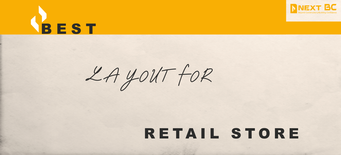 Premium retail store layout with organized product zoning and illuminated shelves