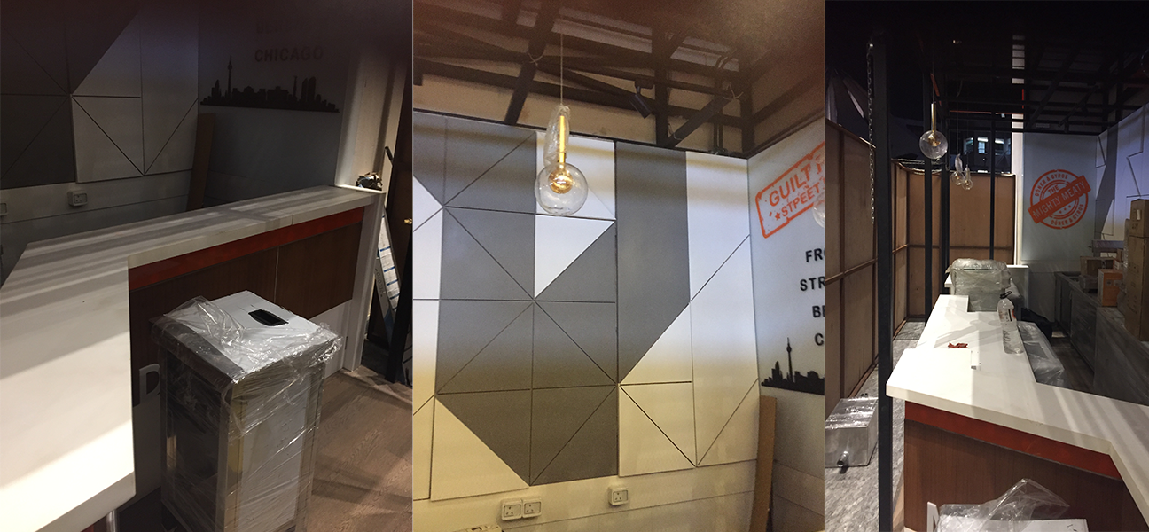 Doner & Gyros food kiosk interior at CyberHub Gurgaon by Next BC